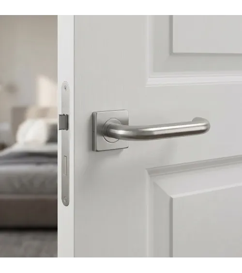 Poignée de porte couleur inox KVADRAT 1704 poignée design