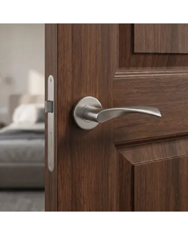 Poignée de Porte Contemporaine et Ergonomique - Modèle OVAL 1708