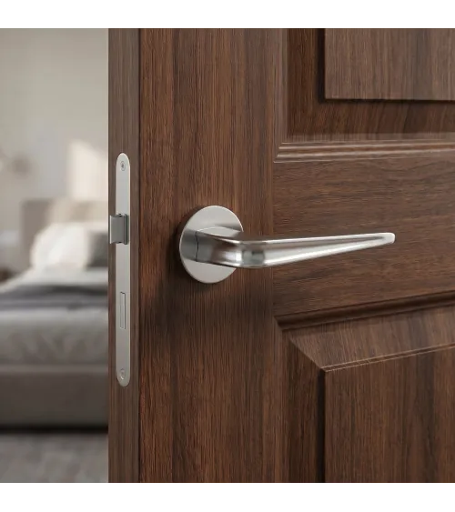 Poignée de porte chrome satiné RADIUS poignée design