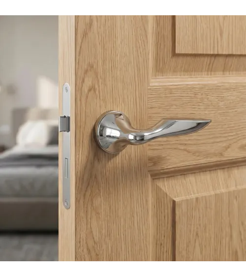 Poignée de porte chrome poli DOUCE poignée design