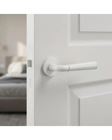 Poignée de Porte Blanche Chic et Raffinée - Modèle MARIGOLD