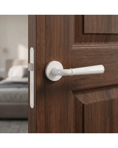Poignée de Porte Blanche Chic et Raffinée - Modèle MARIGOLD