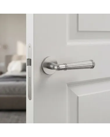 Poignée de porte ARIDA chrome satiné | Millapoignées