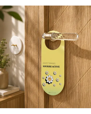 Accroche-porte recto-verso Sieste & Sourire