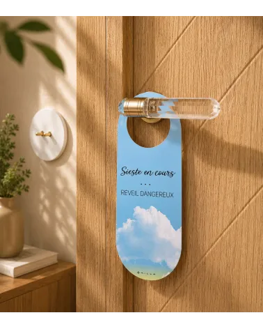 Accroche-porte recto-verso Sieste & Sourire