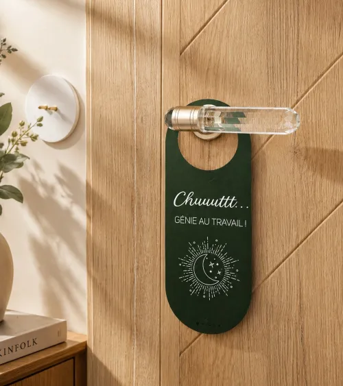 Accroche-porte recto-verso Créativité & Génie au travail