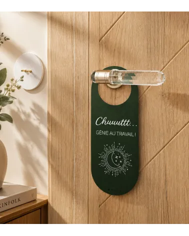 Accroche-porte recto-verso Créativité & Génie au travail