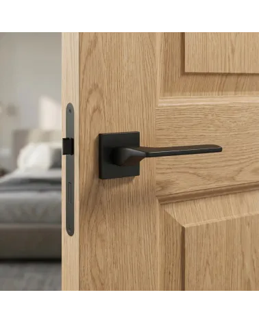 Poignée de Porte Noire Intemporelle et Robuste - Modèle SEMPRE