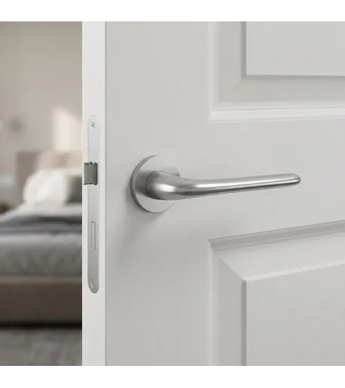 Poignée de porte Chrome satiné AZALIA poignée design