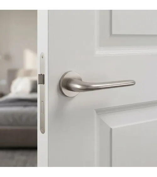 Poignée de porte nickel brossé AZALIA poignée design
