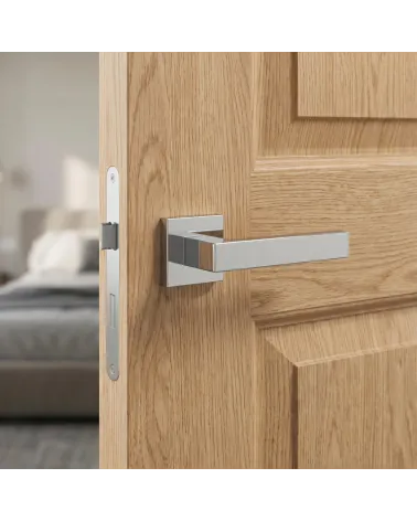 Poignée de Porte Chrome Poli à la beauté subtile - Modèle PINA