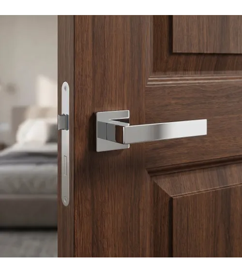 Poignée de porte chrome poli PINA poignée design