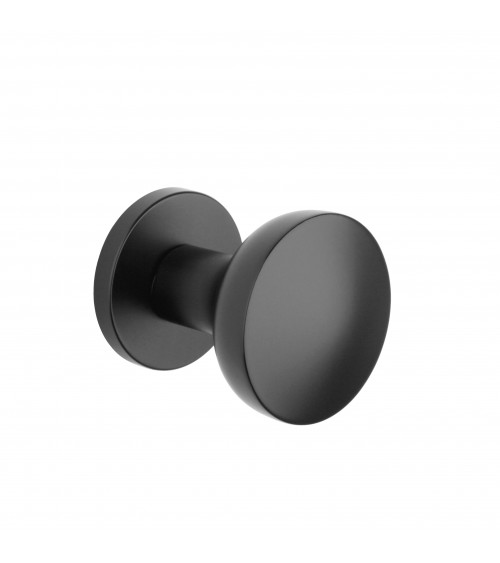 Bouton de porte noir MESA Rond mobile -  poignée design