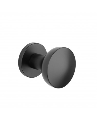 Bouton de porte noir MESA Rond mobile -  poignée design