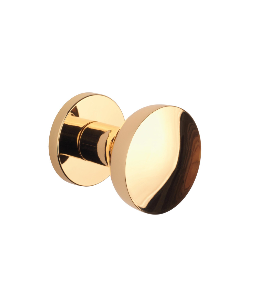 Bouton de porte noir MESA Rond mobile -  poignée design