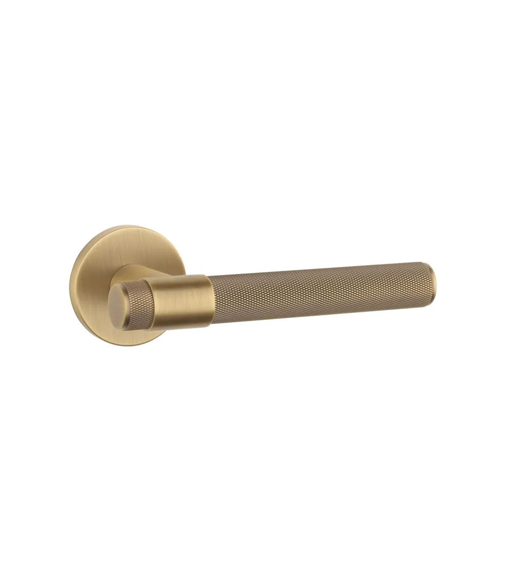 Poignée de porte GLORIA en laiton patine antique — Patine antique mat