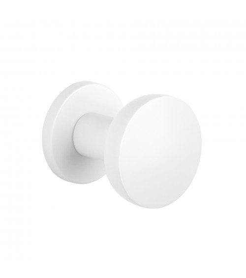 Bouton de porte Blanc MESA Rond mobile -  poignée design