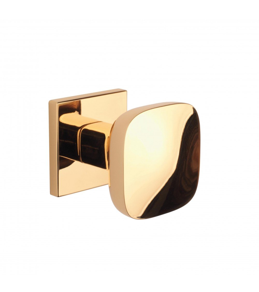 Bouton de porte noire KIAMA carré -  poignée design