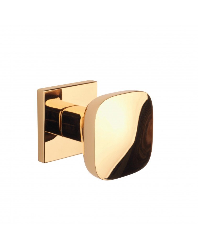 Bouton de porte noire KIAMA carré -  poignée design