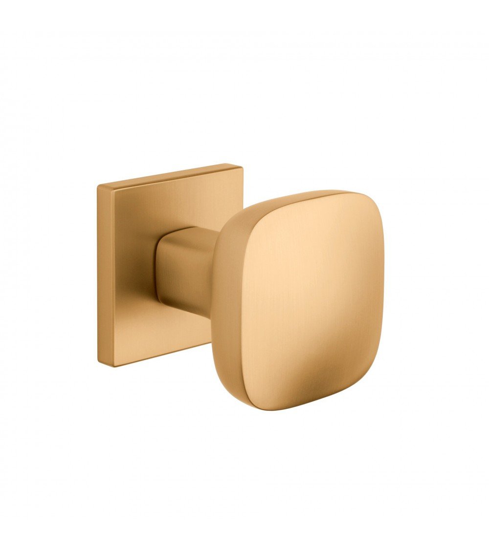 Bouton de porte noire KIAMA carré -  poignée design