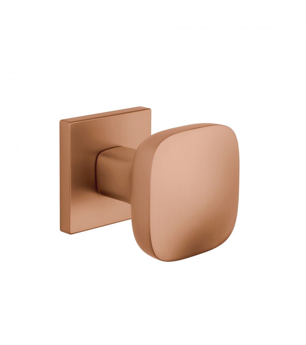 Bouton de porte noire KIAMA carré -  poignée design