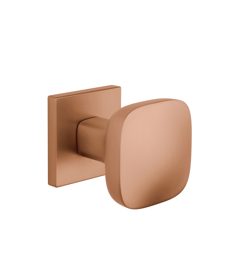 Bouton de porte noire KIAMA carré -  poignée design