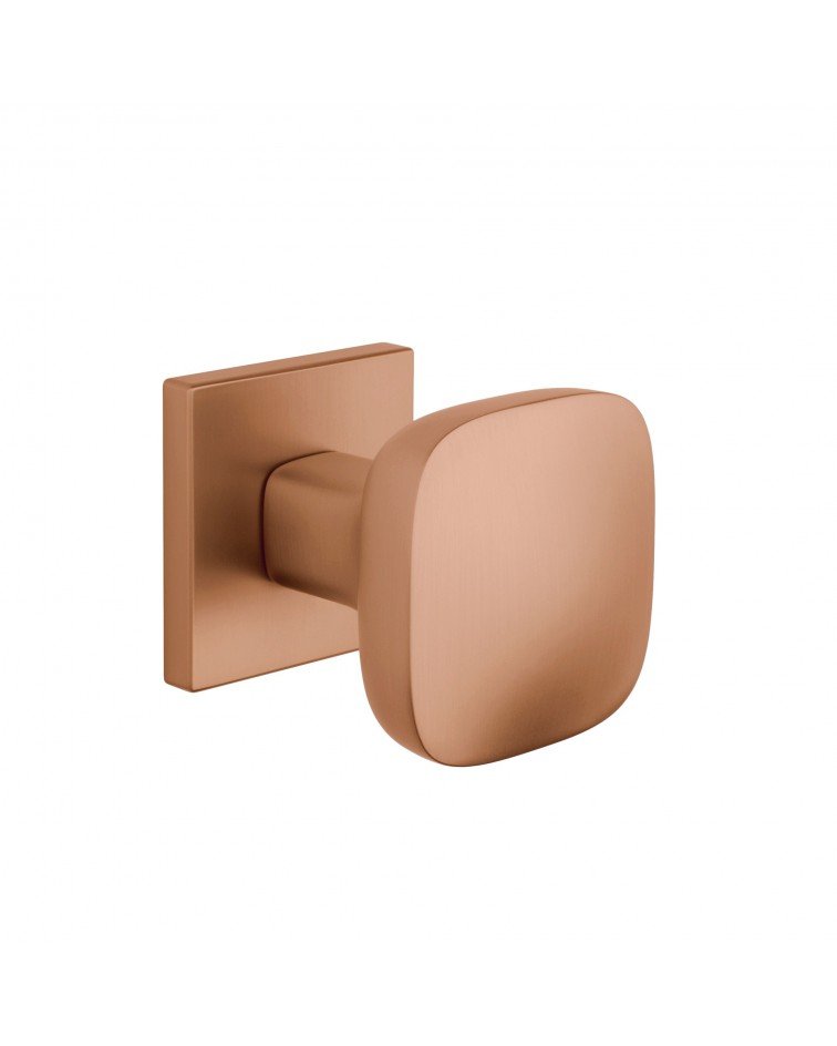 Bouton de porte noire KIAMA carré -  poignée design