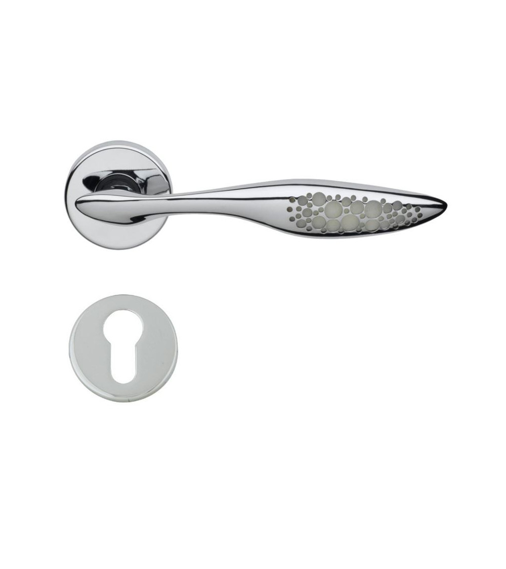 Poignée de porte qui brille Morfeo R à clé I -  quincaillerie design