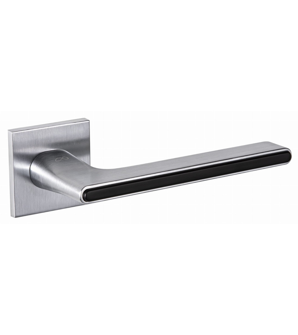 Poignée de Porte Noire et doré Ferrara carré -  poignée design