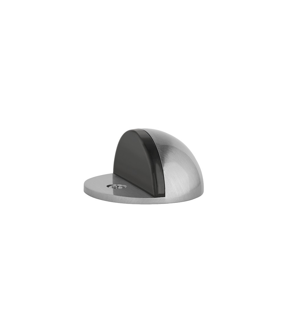 Butées de portes chrome satiné DS21, pour sol-  poignée design