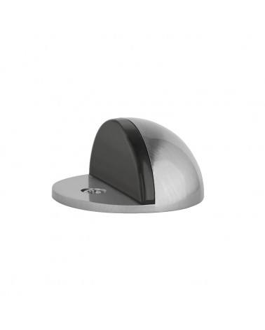 Butées de portes chrome satiné DS21, pour sol-  poignée design