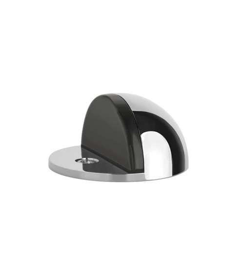 Butées de portes chrome poli DS21, pour sol - poignée design