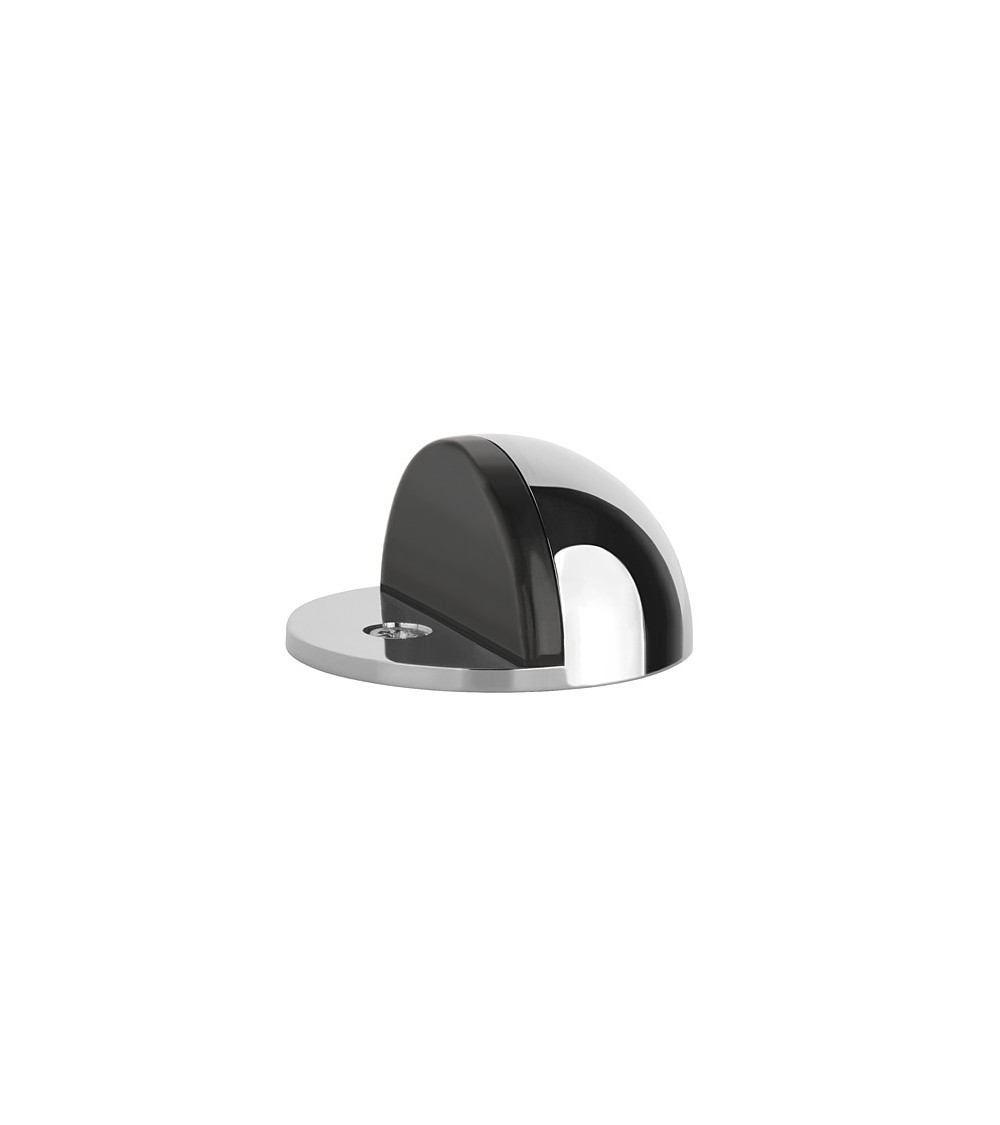 Butées de portes chrome poli DS21, pour sol - poignée design