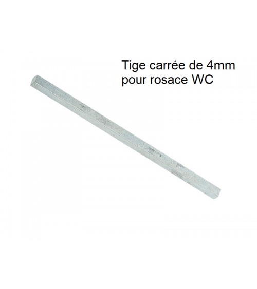 Tige carrée de 4mm d'épaisseur et de 90mm de longueur -  poignée design