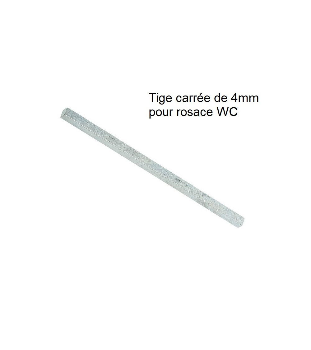 Tige carrée de 4mm d'épaisseur et de 90mm de longueur -  poignée design