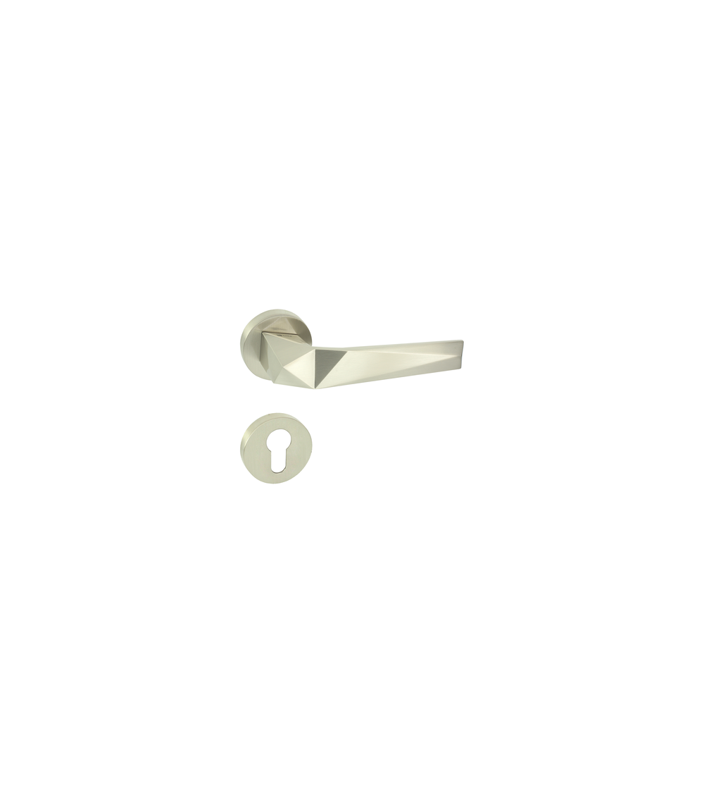 une poignée de porte design et contemporaine en finition laqué