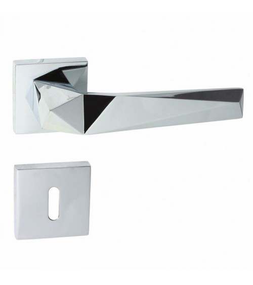 Poignée de porte DOM Pira QR à clé L -  poignée design
