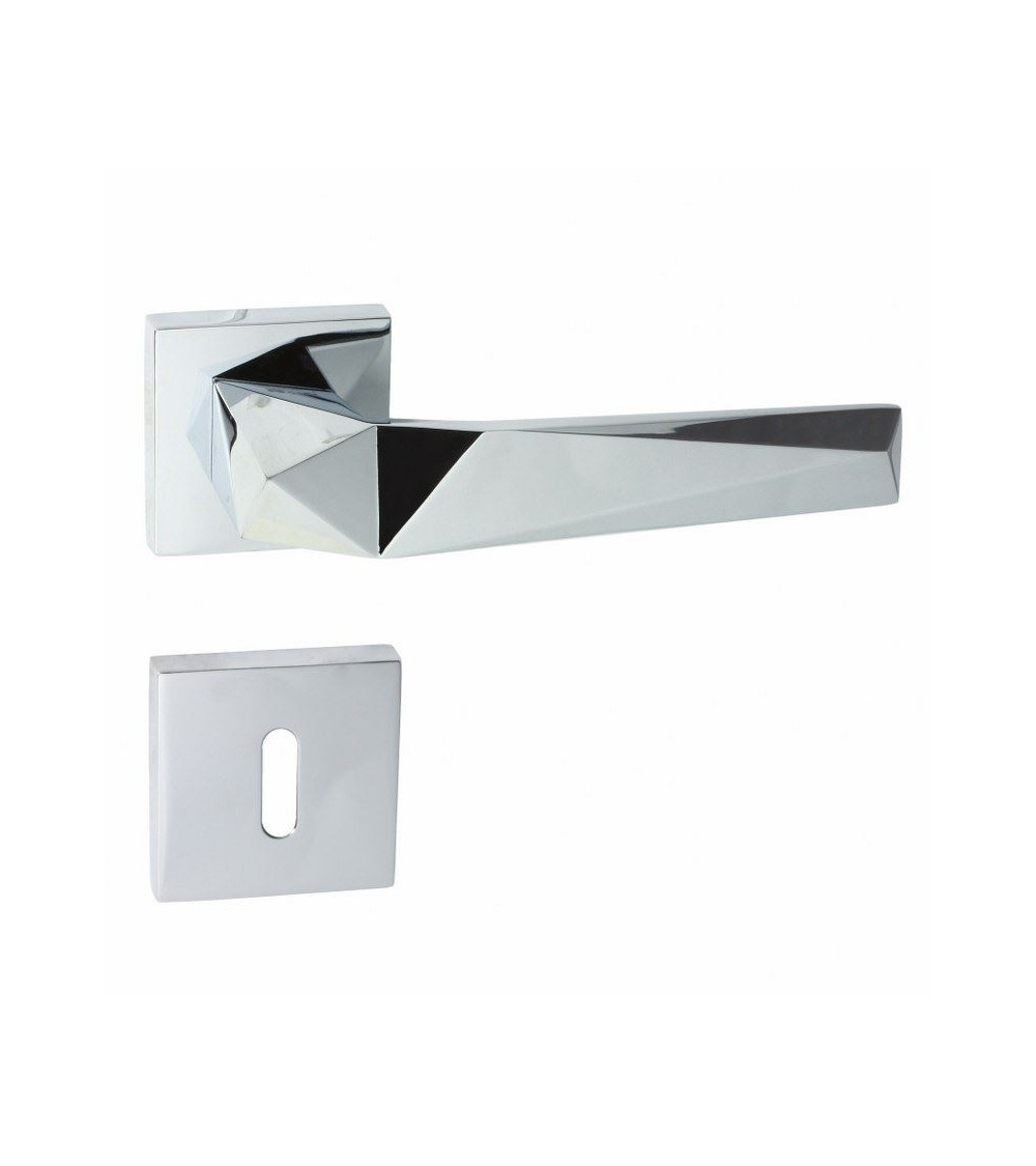 Poignée de porte DOM Pira QR à clé L -  poignée design