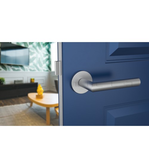 Poignée de porte couleur chrome satiné ARABIS poignée design