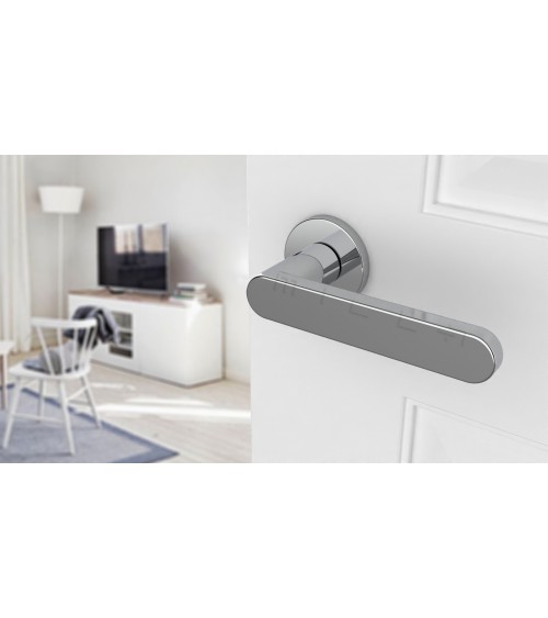 Poignée de porte chrome poli ALORA poignée design