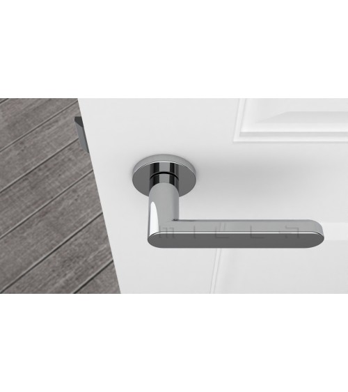 Poignée de porte chrome poli ALORA poignée design