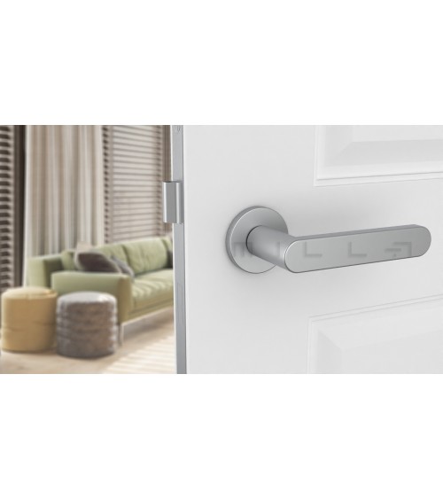 Poignée de porte chrome satiné ALORA poignée design