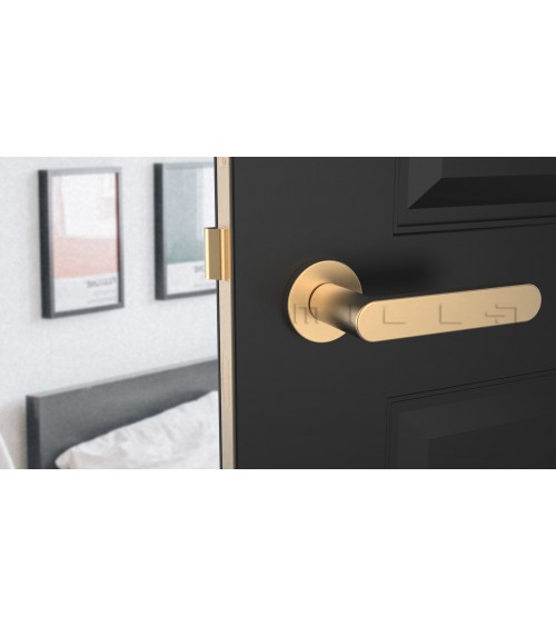 Poignée de porte dorée mate ALORA poignée design