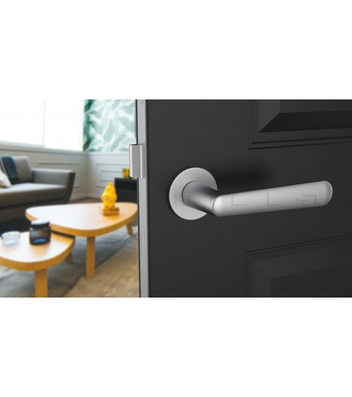 Poignée de porte chrome poli ARIA poignée design