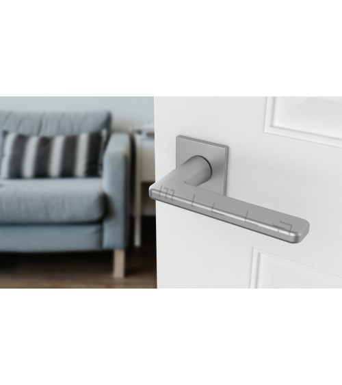 Poignée de porte chrome satiné SETIA poignée design