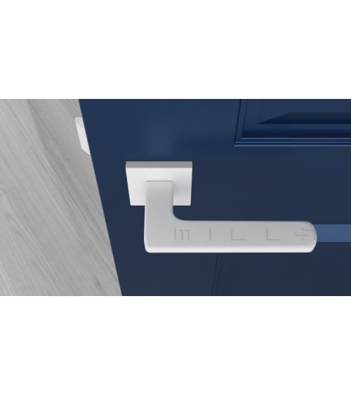 Poignée de porte blanche YUKA quincaillerie design