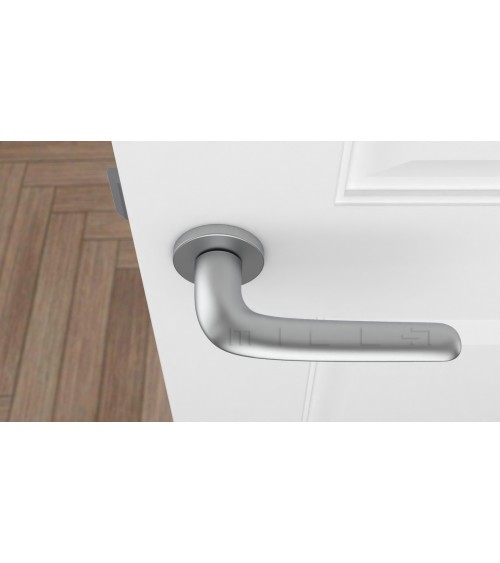Poignée de porte Chrome satiné AZALIA poignée design