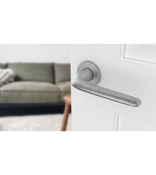 Poignée de porte Chrome satiné AZALIA poignée design