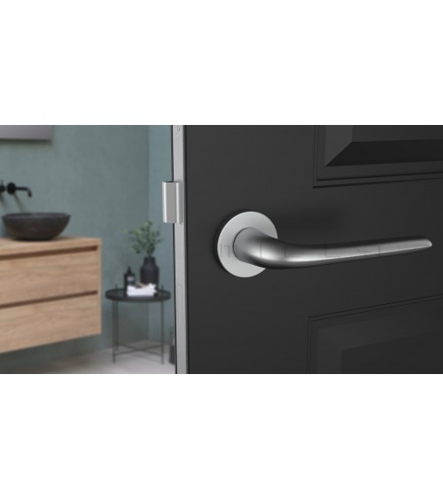 Poignée de porte Chrome satiné AZALIA poignée design
