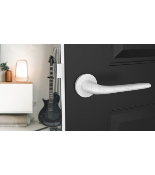 Poignée de porte blanche AZALIA poignée design